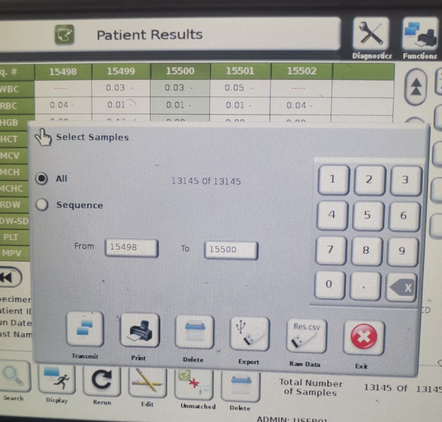 Transmit Results Manually